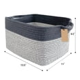 thumbnail image 5 of Cotton Rope Samll Baskets With Handles for Nursery, Toys, Household, Nursery, Handcrafted Woven Gift Baskets for Storage and Organization,13.5x11x9.5inch, 5 of 7