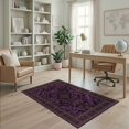 thumbnail image 2 of ODIKA Gothic Damask Motif Vintage Filigree Scroll Ornamental Horror Bat Refined Non-Slip Chair-Friendly for Home Office, Gaming Room, Under Desk, 2 of 7