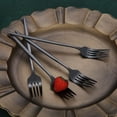 thumbnail image 3 of Matt Black Dinner Forks 6 Piece, Stainless Steel 8.4'' Forks Silverware Set, Dessert Forks, Table Forks, Salad Forks for Home, Kitchen or Restaurant, Dishwasher Safe, 3 of 7