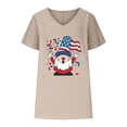 thumbnail image 4 of GERsome Patriotic T Shirts for Women American Flag Shirts 4th of July Tshirt USA Star Stripes Graphic Tees Casual V Neck Short Sleeve Tops S-3XL, 4 of 4