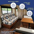 thumbnail image 5 of Chririnla Stretch RV Jackknife Sofa Couch Covers Suitable for Camper Motorhome RV Folding Sofa Bed Cover Fit for Camper RV Sofa, Geometric Diamond Pattern, 5 of 7