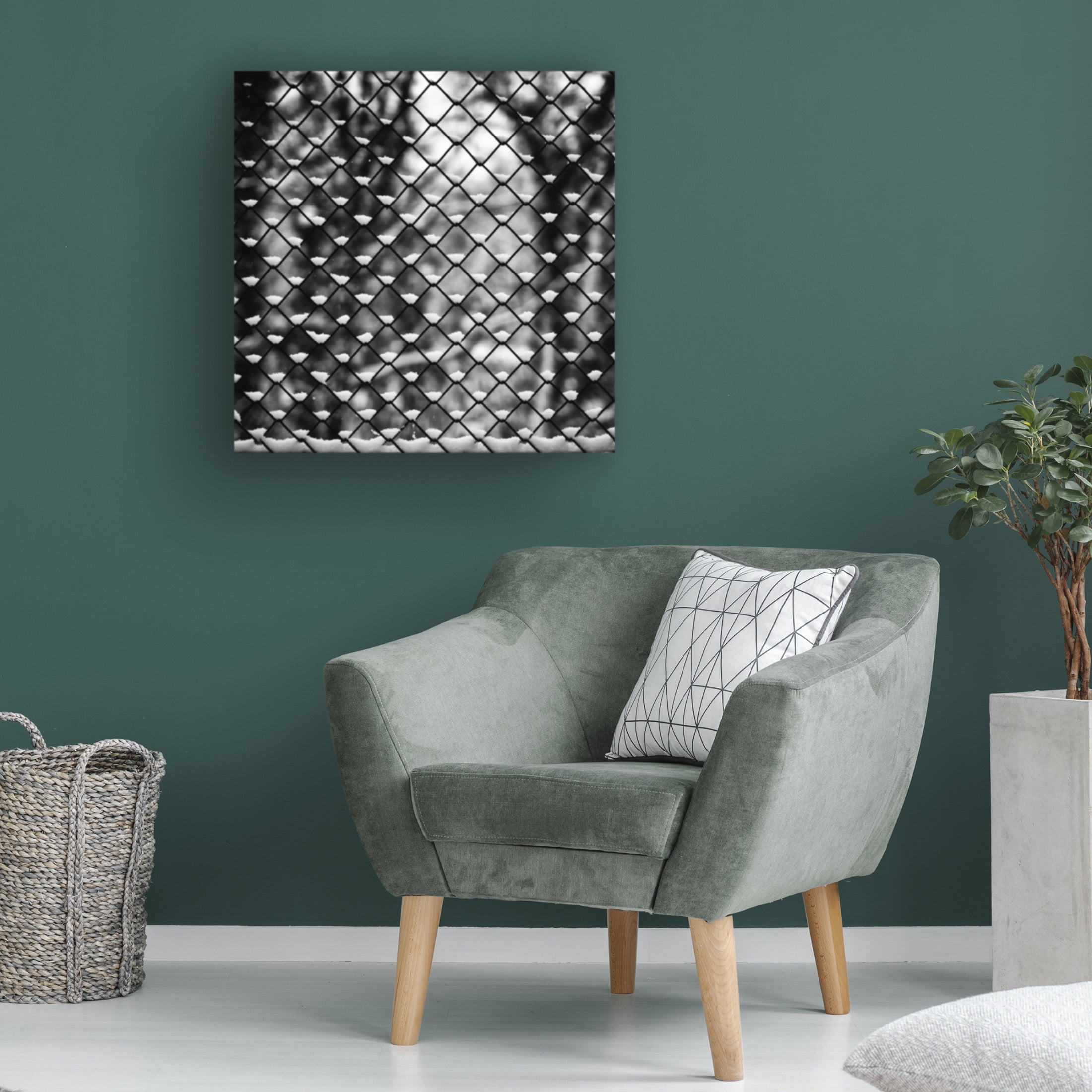 Canvas Wall Art - Michael C Neale '1Xsnow' Wall Art for Living Room, Bedroom, or Office Décor by Trademark Fine Art - 35 x 35 Inches