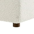 thumbnail image 6 of Commix Down Filled Overstuffed Boucle Fabric Armless Chair in Ivory, 6 of 9