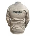 thumbnail image 3 of Camisa Wrangler Bordada Lisa Algodón Premium Para Hombre, 3 of 4