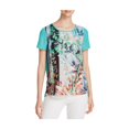 thumbnail image 1 of Finity Womens Botanical Pullover Blusa, Multicolor, 6, 1 of 1