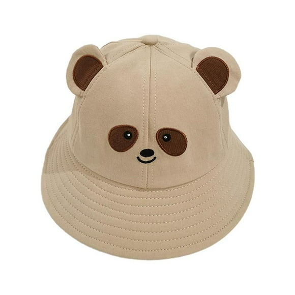 serony Cartoon Bear Bucket Hat Cute Summer Bucket Sun Hat Wide Brim Fisherman Cap for Adults Children Women Men