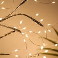 thumbnail image 4 of Lámpara de mesa con forma de árbol de bonsái, 108 LED, luz de árbol de Navidad en miniatura, funciona con pilas o USB, ramas ajustables para decoración navideña del hogar, 4 of 4