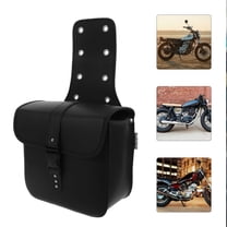 ELAYARD Electric Motorcycle Saddlebag Black PU for Storage Use 1Pair