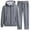 Dark Gray2, variant on Women Sweatsuit Two Piece Zipper Hoodie Sweatshirt Jogger Pants Loungewear Sets Cute Fall Outfits Matching Workout Set