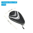 thumbnail image 2 of Uxcell 11" x 7" Ping Pong Paddle Case Table Tennis Racket Case Soft Cover Container Bag Gourd Shape, Black 2 Pack, 2 of 6