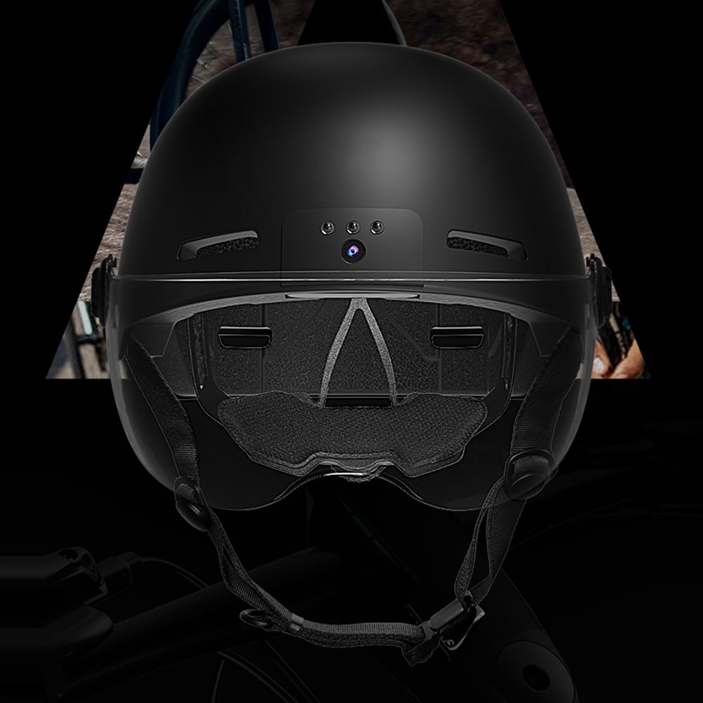 Helmet Action Camera, Camera Recorder 1080P@30FPS Motorcycle Helmets Cameras Built-in 1300mah 130° Wide Angle for Outdoor Cycling