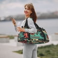 thumbnail image 6 of Kdxio Retro Pop Art Collage Travel Duffel Bag Gym Bag Weekender Travel Bag Gym Bag for Women &Men Airplane Travel Essentials for Flying, 6 of 7