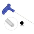 thumbnail image 3 of Unique Bargains Clé Hexagonale 1.5mm Poignée en T Double Extrémité Clé à Molette, Acier Métrique CR-V, 3 of 5