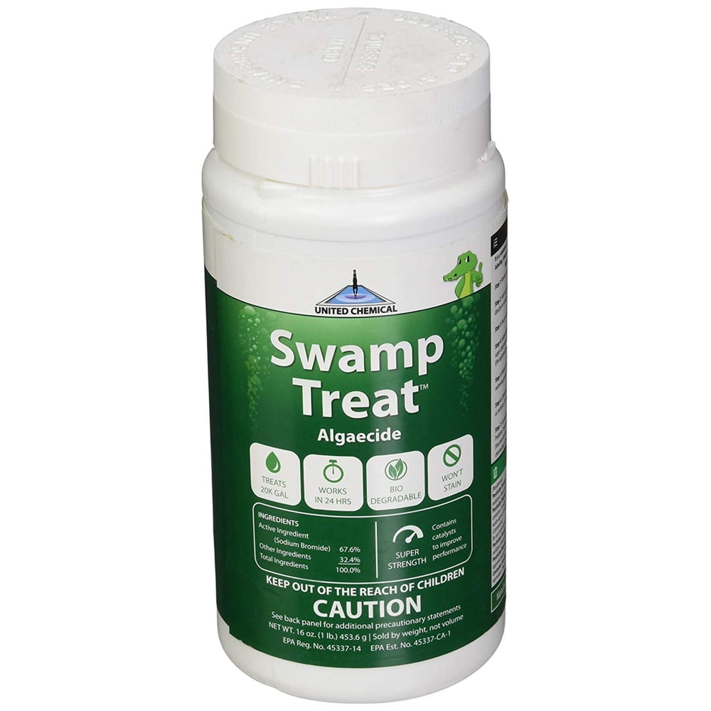 SWAM C12 Swamp Treat Pool Algae Eliminator 1 Pound Swamp Treat Pool 