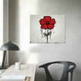 thumbnail image 3 of COMIO Colorful Rose Flower Graffiti Canvas Wall Art Poster Prints Flower Picture Artwork Rose Graffiti Art Wall Decor Bedroom Living Room Kitchen Office Decoration, 3 of 4