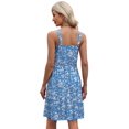thumbnail image 2 of Vestido de sol WIHOLL 2025 para mujer, de vacaciones, fluido, con bolsillos, color azul, 2 of 2