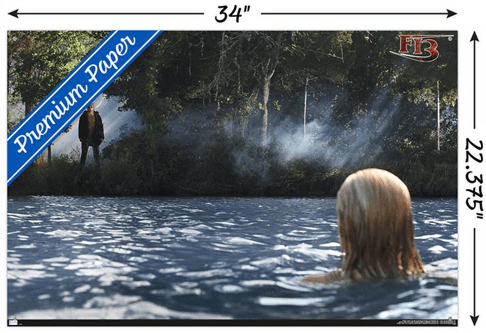 Friday the 13th - Landscape Wall Poster with Pushpins, 22.375" x 34"