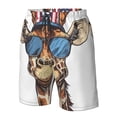 thumbnail image 4 of Balery American Giraffe Style Traje de Baño Estilo Hawaiano para Hombre, Shorts de Secado Rápido con Bolsillos-Medium, 4 of 6