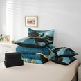 thumbnail image 4 of YST Marble Aesthetic 7-Piece Comforter Set, Gold Metallic, Queen, 4 of 4