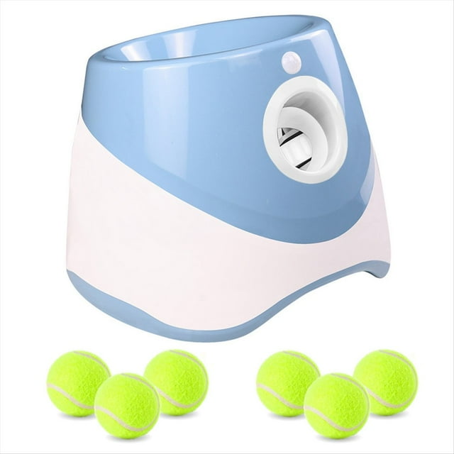 Lanzador de Pelotas de Tenis para Perros, Juguetes Automáticos para Perros, Máquina Interactiva Divertida y Automática, Catapulta Interactiva Divertida A