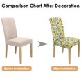 thumbnail image 7 of Lemon Lover Dining Chair Covers 4 Pack Lovely Yellow Fruit Theme Stretch Slipcovers Washable Removable Seat Protectors for Bright Kitchen or Modern Dining Room, 7 of 7