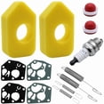 thumbnail image 1 of 13 Pcs Lawn Mower Replacement Parts - 2 Air Filter 1 L7T Spark Plug 2 Primer Bulbs 4 Carburetor Diaphragm 4 Governor Springs for Brigg Stratton Quattro Engine, 1 of 5