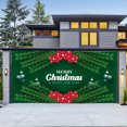 thumbnail image 3 of Pegatinas navideñas para puerta de garaje al aire libre, tapiz de tela, decoración de fiesta navideña, fondo de tela con tela colgante de gran tamaño, 3 of 5
