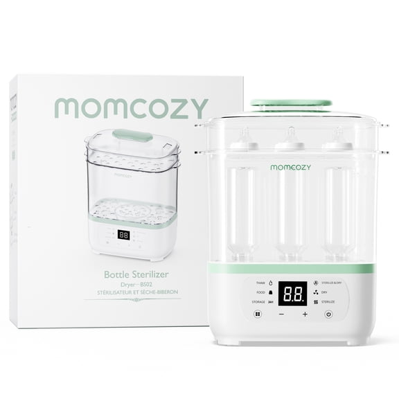 Momcozy Bottle Sterilizer and Dryer, 8-in-1 Electric Steam Baby Bottle Sterilizer for Baby Bottles, Baby stuffs & Breast Pump Accessories