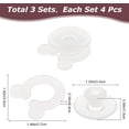 thumbnail image 2 of 12Pcs Duvet Comforter Clips Plastic Comforter Grippers Donuts Button Holders Quilt Fasteners Buckle Needle-Free Bedding Accessories for Keeping Corners Comforter Duvet in Place DIY, 2 of 5