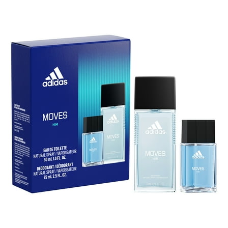 Adidas Moves for Him 2-Pc. Eau de Toilette & Deodorant Natural Spray Holiday Gift Set
