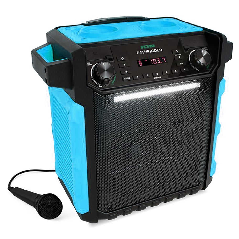 ION Audio Pathfinder Portable Bluetooth Speaker with Radio & Microphone