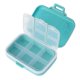 thumbnail image 3 of Travel Daily Pill Organizer Blue 6 Grid Medicine Storage Holder Container PP Material 1Set, 3 of 4