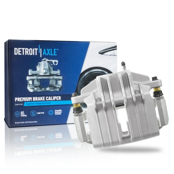 Detroit Axle - Front Left Brake Caliper for 97-03 Chevy Malibu 99-05 Grand Am 99-04 Alero Disc Brake Caliper w/Bracket 1999 2000 2001 2002 2003 Replacement Driver Side Assembly
