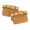 Brown, variant on Cowhide Leather Weightlifting Palm Protectors - Durable Hand Grips for Gym, Pull-Ups & Deadlifts - 1 Pair