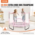 thumbnail image 2 of VEVOR Trampoline de 60 Pouces pour Enfants Mini Trampoline pour Tout-Petits avec Filet Intérieur Extérieur, 2 of 9