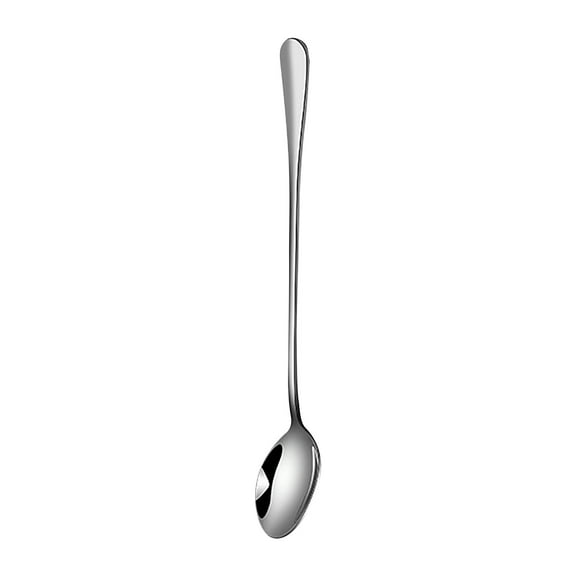 Soup Spoons, Korean Soup Spoons, 7.7 Inch Stainless Steel Long Handle Rice and Asian Spoon for Home, Kitchen, Restaurant, Cafe, Dishwasher Safe