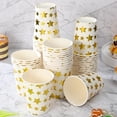 thumbnail image 3 of 100 Pcs Gold Paper Cups for Beverage Drinking, 3 of 8