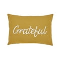 thumbnail image 2 of VCNY Home Grateful 14" x 20" Honey Gold Sentiment Embroidered Cotton Decorative Pillow, 2 of 5