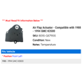 thumbnail image 2 of Air Flap Actuator - Compatible with 1988 - 1994 GMC K3500 1989 1990 1991 1992 1993, 2 of 3
