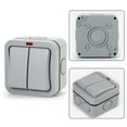 thumbnail image 2 of 20A 2 Gang/Weatherproof Junction Box/ Outdoor Switch/ Switch Waterproof IP66 ABS, 2 of 9