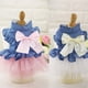 thumbnail image 5 of Vestido para perro, suéter de invierno para perro, falda vaquera para cachorro, vestido de princesa para perro, ropa para mascotas, talla M, 5 of 5