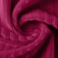 thumbnail image 4 of 3/4 Sleeve Velvet Tops for Women Dressy Casual Crew Neck T-Shirts Solid Color Ribbed Blouses Plus Size (L, Hot Pink), 4 of 6