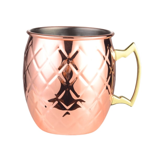 Taza Mule Taza de cerveza de acero inoxidable Moscú Taza de cóctel (C) Café Plata