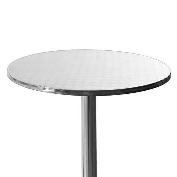 24 in Round Aluminum Bar Table with Flip-Up Table for Indoor&Outdoor Use