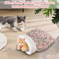 thumbnail image 5 of Cozy Lamb Wool Cat Sleeping Bag, Warm Thermal Pet Cave Bed, Semi-Enclosed Kitten Burrowing Nest, Comfortable Indoor Puppy Snuggle Sack For Small Dogs Cats, 5 of 6