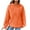 Orange, variant on UAMVSH Women Long Sleeve Hoodie Oversized Crew Neck Hooded Pullover with Drawstring Soft Plain Fall Ladies Trendy Sweatshirts(X-Large,Wine)