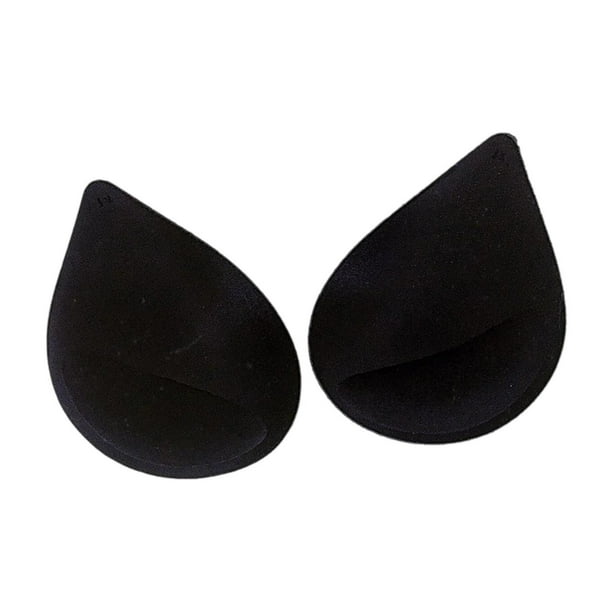 2 almohadillas para sujetador, insertos para copas de sujetador, ideales para bikinis, ropa deportiva y vestidos. Negro
