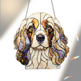 thumbnail image 6 of 89Bloom Cocker Spaniel Stained Glass Hologram Ornament, Dog Stained Glass Suncatcher Ornaments Home Decor, Dog Holographic Ornaments, 6 of 7