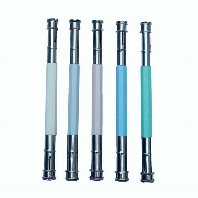 Extensor de lápiz de metal, soporte para bolígrafo de acero inoxidable, doble extensor de lápiz, estuche para lápices, fácil de usar