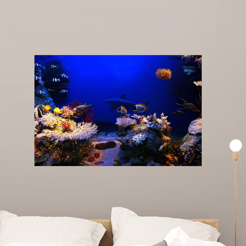 Underwater Scene Wall Mural by Wallmonkeys Peel and Stick Graphic (36